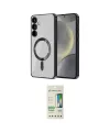 ieg™ Galaxy S23 Plus Kılıf Nova Işık Özel Seri - Siyah 20D Premium Cam Ekran Koruyucu