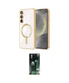 ieg™ Galaxy S23 Plus Kılıf Nova Işık Özel Seri - Siyah 360 Mat Full Body Arka Koruyucu