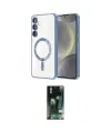 ieg™ Galaxy S23 Plus Kılıf Nova Işık Özel Seri - Siyah 360 Mat Full Body Arka Koruyucu