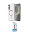 ieg™ Galaxy S23 Plus Kılıf Nova Işık Özel Seri - Siyah 5D Eko Cam Ekran Koruyucu