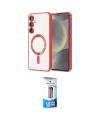 ieg™ Galaxy S23 Plus Kılıf Nova Işık Özel Seri - Siyah 5D Eko Cam Ekran Koruyucu