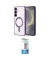 ieg™ Galaxy S23 Plus Kılıf Nova Işık Özel Seri - Siyah 5D Eko Cam Ekran Koruyucu