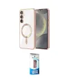 ieg™ Galaxy S23 Plus Kılıf Nova Işık Özel Seri - Siyah 5D Eko Cam Ekran Koruyucu