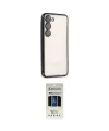 ieg™ Galaxy S23 Plus Kılıf Vadi Minimal - Siyah 5D Hayalet Cam Ekran Koruyucu
