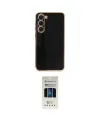 ieg™ Galaxy S23 Plus Kılıf Yankı Serisi - Siyah 5D Hayalet Cam Ekran Koruyucu