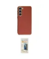 ieg™ Galaxy S23 Plus Kılıf Yankı Serisi - Siyah 6D Mat Seramik Hayalet Nano Ekran Koruyucu