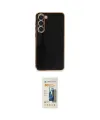 ieg™ Galaxy S23 Plus Kılıf Yankı Serisi - Siyah 6D Mat Seramik Hayalet Nano Ekran Koruyucu