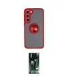 ieg™ Galaxy S23 Plus Kılıf Yörünge Çizgi - Siyah 360 Mat Full Body Arka Koruyucu