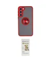 ieg™ Galaxy S23 Plus Kılıf Yörünge Çizgi - Siyah Mat Seramik Nano Ekran Koruyucu