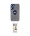 ieg™ Galaxy S23 Plus Kılıf Yörünge Çizgi - Siyah Mat Seramik Nano Ekran Koruyucu