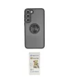 ieg™ Galaxy S23 Plus Kılıf Yörünge Çizgi - Siyah Mat Seramik Nano Ekran Koruyucu