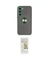 ieg™ Galaxy S23 Plus Kılıf Yörünge Çizgi - Siyah Mat Seramik Nano Ekran Koruyucu