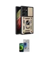 ieg™ Galaxy S23 Ultra Kılıf Ahenk Klasik - Siyah Durable Full Glue Curved Cam