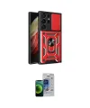 ieg™ Galaxy S23 Ultra Kılıf Ahenk Klasik - Siyah Durable Full Glue Curved Cam
