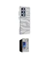 ieg™ Galaxy S23 Ultra Kılıf Ahenk Modern Serisi - Siyah Durable Full Glue Curved Hayalet Cam