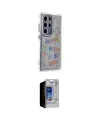 ieg™ Galaxy S23 Ultra Kılıf Ahenk Modern Serisi - Siyah Durable Full Glue Curved Hayalet Cam