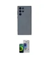 ieg™ Galaxy S23 Ultra Kılıf Ahenk Serisi - Siyah Durable Full Glue Curved Cam