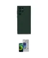 ieg™ Galaxy S23 Ultra Kılıf Ahenk Serisi - Siyah Durable Full Glue Curved Cam
