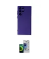 ieg™ Galaxy S23 Ultra Kılıf Ahenk Serisi - Siyah Durable Full Glue Curved Cam