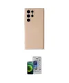 ieg™ Galaxy S23 Ultra Kılıf Ahenk Serisi - Siyah Durable Full Glue Curved Cam