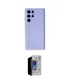 ieg™ Galaxy S23 Ultra Kılıf Ahenk Serisi - Siyah Durable Full Glue Curved Hayalet Cam