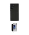 ieg™ Galaxy S23 Ultra Kılıf Ahenk Serisi - Siyah Durable Full Glue Curved Hayalet Cam