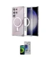 ieg™ Galaxy S23 Ultra Kılıf Ahenk Yansıma Prime - Siyah Durable Full Glue Curved Cam