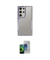 ieg™ Galaxy S23 Ultra Kılıf Akış Çizgi Koleksiyonu - Siyah Durable Full Glue Curved Cam