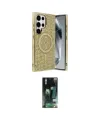 ieg™ Galaxy S23 Ultra Kılıf Eksen Çizgi - Siyah 360 Mat Full Body Arka Koruyucu