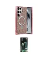 ieg™ Galaxy S23 Ultra Kılıf Eksen Çizgi - Siyah 360 Mat Full Body Arka Koruyucu