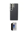 ieg™ Galaxy S23 Ultra Kılıf Eksen Prime - Siyah Durable Full Glue Curved Hayalet Cam