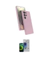 ieg™ Galaxy S23 Ultra Kılıf İz Işık Koleksiyonu - Siyah Durable Full Glue Curved Cam