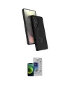 ieg™ Galaxy S23 Ultra Kılıf İz Işık Koleksiyonu - Siyah Durable Full Glue Curved Cam
