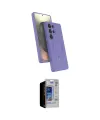 ieg™ Galaxy S23 Ultra Kılıf İz Işık Koleksiyonu - Siyah Durable Full Glue Curved Hayalet Cam