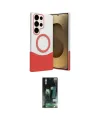 ieg™ Galaxy S23 Ultra Kılıf Kozmos Form Özel Seri - Şeffaf 360 Full Body Arka Koruyucu