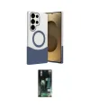 ieg™ Galaxy S23 Ultra Kılıf Kozmos Form Özel Seri - Şeffaf 360 Full Body Arka Koruyucu