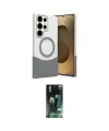 ieg™ Galaxy S23 Ultra Kılıf Kozmos Form Özel Seri - Şeffaf 360 Full Body Arka Koruyucu