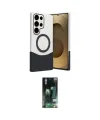 ieg™ Galaxy S23 Ultra Kılıf Kozmos Form Özel Seri - Şeffaf 360 Full Body Arka Koruyucu