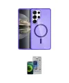 ieg™ Galaxy S23 Ultra Kılıf Nova Asil Prime - Siyah Durable Full Glue Curved Cam