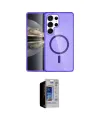 ieg™ Galaxy S23 Ultra Kılıf Nova Asil Prime - Siyah Durable Full Glue Curved Hayalet Cam