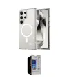 ieg™ Galaxy S23 Ultra Kılıf Nova Asil Prime - Siyah Durable Full Glue Curved Hayalet Cam