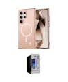 ieg™ Galaxy S23 Ultra Kılıf Nova Asil Prime - Siyah Durable Full Glue Curved Hayalet Cam