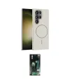 ieg™ Galaxy S23 Ultra Kılıf Siluet Doku Özel Seri - Şeffaf 360 Full Body Arka Koruyucu