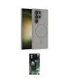 ieg™ Galaxy S23 Ultra Kılıf Siluet Doku Özel Seri - Şeffaf 360 Full Body Arka Koruyucu