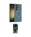 ieg™ Galaxy S23 Ultra Kılıf Siluet Doku Özel Seri - Şeffaf 360 Full Body Arka Koruyucu