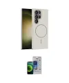 ieg™ Galaxy S23 Ultra Kılıf Siluet Doku Özel Seri - Siyah Durable Full Glue Curved Cam