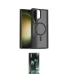 ieg™ Galaxy S23 Ultra Kılıf Siluet Minimal Prime - Şeffaf 360 Full Body Arka Koruyucu