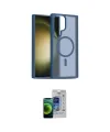 ieg™ Galaxy S23 Ultra Kılıf Siluet Minimal Prime - Siyah Durable Full Glue Curved Cam