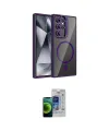 ieg™ Galaxy S23 Ultra Kılıf Yadigar Asil Koleksiyonu - Siyah Durable Full Glue Curved Cam