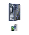 ieg™ Galaxy S23 Ultra Kılıf Yadigar Asil Koleksiyonu - Siyah Durable Full Glue Curved Cam
